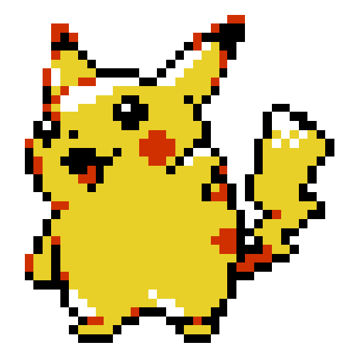 Pikachu en pixel art